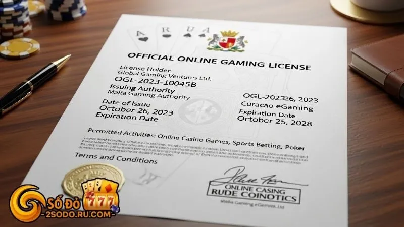 Tầm quan trọng của giấy phép kinh doanh đối với nhà cái Sodo